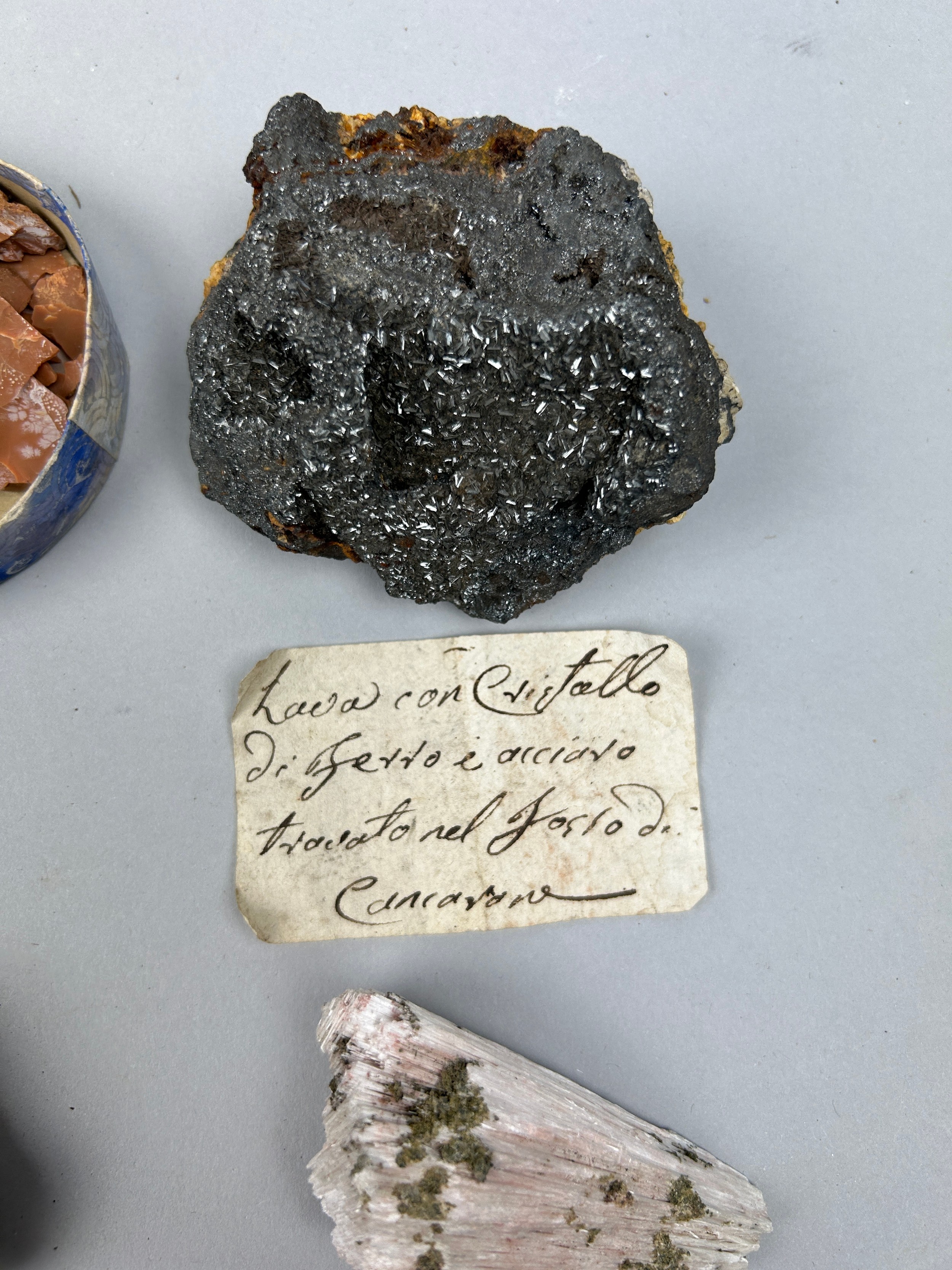 A RARE CABINET COLLECTION OF MINERALS CIRCA 1810-1860, including minerals probably collected by - Image 6 of 33