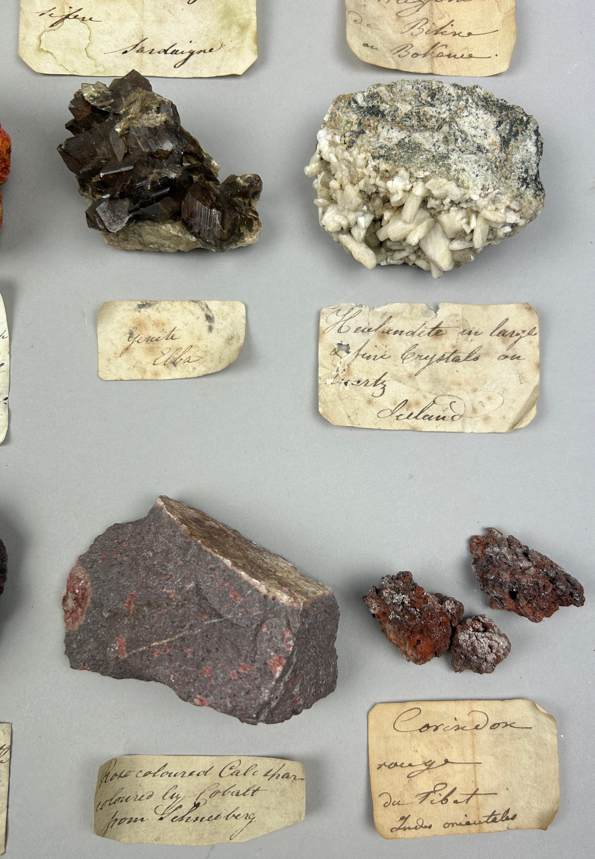 A RARE CABINET COLLECTION OF MINERALS CIRCA 1810-1860, including labels for some very important - Image 5 of 30
