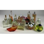A COLLECTION OF PARTIALLY USED DESIGNER PERFUME BOTTLES, to include Prada, Burberry, Jimmy Choo,