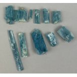 A COLLECTION OF AQUAMARINE, Total weight: 28.5gms
