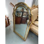 AN ITALIAN GILTWOOD WALL MIRROR 112cm x 66cm