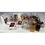 A COLLECTION OF PARTIALLY USED DESIGNER PERFUME BOTTLES, to include All Saints and more (Qty) Some