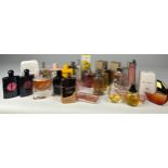 A COLLECTION OF PARTIALLY USED PERFUMES, to include some boxed Gucci, Armani, Yves Saint Laurent and