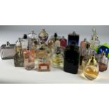 A COLLECTION OF PARTIALLY USED DESIGNER PERFUME BOTTLES, to include Versace, Gucci, Burberry, Dior