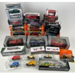 A COLLECTION OF BOXED TOY CARS AND TRUCKS, some die cast to include Burg, New Ray, Eddie Stobart and