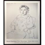 AFTER DAVID HOCKNEY (B. 1937) CELIA BIRTWELL POSTER, New Drawings from the Salts Mill 1994