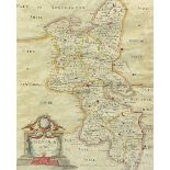ROBERT MORDEN (BRITISH C.1650-1703) AN 18TH CENTURY ENGRAVED MAP OF BUCKINGHAMSHIRE, hand