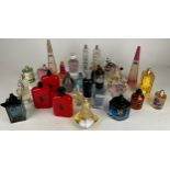 A COLLECTION OF PARTIALLY USED DESIGNER PERFUME BOTTLES, to include Ralph Lauren, Yves Saint Laurent