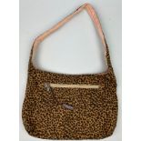 A BOTTEGA VENETA SHOULDER BAG IN LEOPARD PRINT, new with tags and pink interior 32cm x 23cm Very