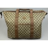 A GUCCI MONOGRAM HOLDALL BAG 56cm x 28cm x 26cm Good. Minimal marks/wear. Hardware for inside zip