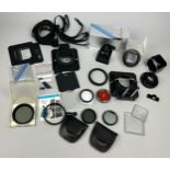 A VERY LARGE COLLECTION OF HASSELBLAD ACCESSORIES TO INCLUDE: H/B Magnifying Finder Hood 52094 in
