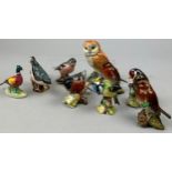 A COLLECTION OF BESWICK BIRDS (9)