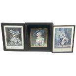 THREE PRINTS MOUNTED IN HOGARTH FRAMES, including one after J. Hoppner engraved by W.Ward (3)