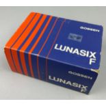 GOSSEN lightmeter Lunasix F in original makers leather case, original box and packaging with