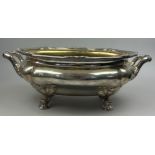 A LARGE GERMAN SILVER ICE BUCKET STAMPED 925 HALBMOND UND REICHSKRONE (CRESCENT AND CROWN),