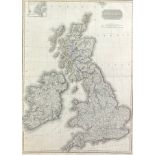 PINKERTONS MODERN ATLAS OF THE BRITISH ISLES, published in London 1812 by Cadell and Davies. Large