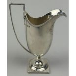A VICTORIAN SILVER CUP BY JAMES DEAKIN AND SONS, with large handle mounted on a base.