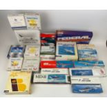 A COLLECTION OF BOXED MODEL PLANES, to include Dragon Air, Air France and more (Qty)