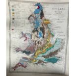 SIR RODERICK MURCHISON (1792-1871) GEOLOGICAL MAPS OF ENGLAND AND WALES WITH ALL THE RAILWAYS (2)