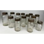 A COLLECTION OF ANTIQUE KILNER JARS (13)