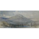 JOHN HARPER WATERCOLOUR ON PAPER OF A MOUNTAIN NEAR FLORENCE, Inscribed by the artist at dated 1842.