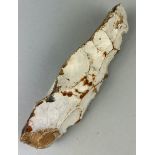 NEOLITHIC FLINT PICK / ADZE EX HUGH FAWCETT Finely struck with excellent patina. The reverse bearing