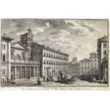 GIUSEPPE VASI (1710-1782) ENGRAVING 105 FROM 'VEDUTE DI ROMA', Christie’s stencil to verso 32cm x