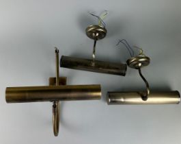 THREE BRASS WALL SPOTLIGHTS FOR PAINTINGS (3)