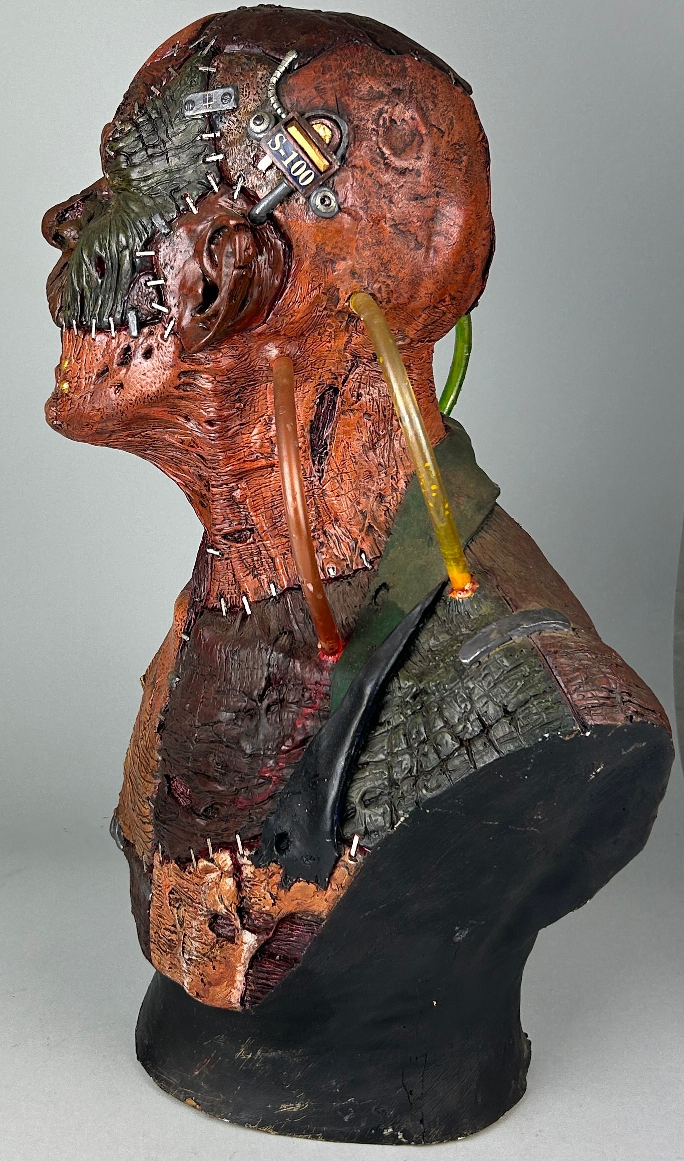 A REALISTIC HORROR MASK OF A SCI-FI ZOMBIE, - Image 4 of 6