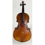 A SMALL SIZED FRENCH VIOLIN CIRCA 1900, Labelled inside 'Copie de Antonius Stradiuarius...Anno