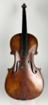 A GERMAN VIOLIN EARLY 20TH CENTURY, Unlabelled. Length of back: 360mm