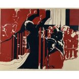 COMMUNIST CHINA 'BAMBOO CURTAIN' LITHOGRAPH, Signed edition 22/25 indistinctly Jacqueline Page ...