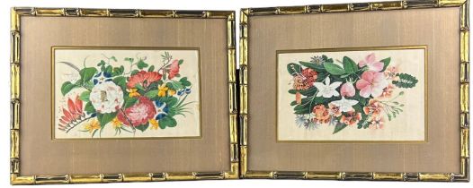 A PAIR OF CHINESE PAINTINGS ON RICE PAPER, Qing dynasty (1644-1912), these 18th or early 19th