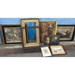 A COLLECTION OF PRINTS AND FRAMES, to include one after George Morland (1763-1804)