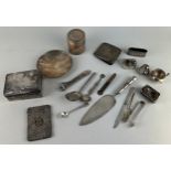 A LOT OF SILVER TO INCLUDE: Oriental, Burmese and Japanese silver to include boxes, cigarette