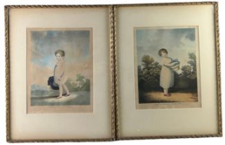 AFTER ADAM BUCK (1759-1833) THE MOTHER'S HOPE; THE FATHER'S DARLING (2) A pair of stipple