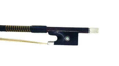 A FINE FRENCH SILVER-MOUNTED VIOLIN BOW BY ANDRE PAUL DUGAD, PARIS Weight: 61g Octagonal stick