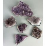 A COLLECTION OF AMETHYST CRYSTALS A collection of high grade amethyst specimens from Mexico. Largest