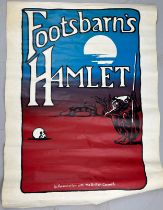 A VINTAGE FOOTSBARN THEATRE 'HAMLET' PRODUCTION POSTER, Overall good condition.