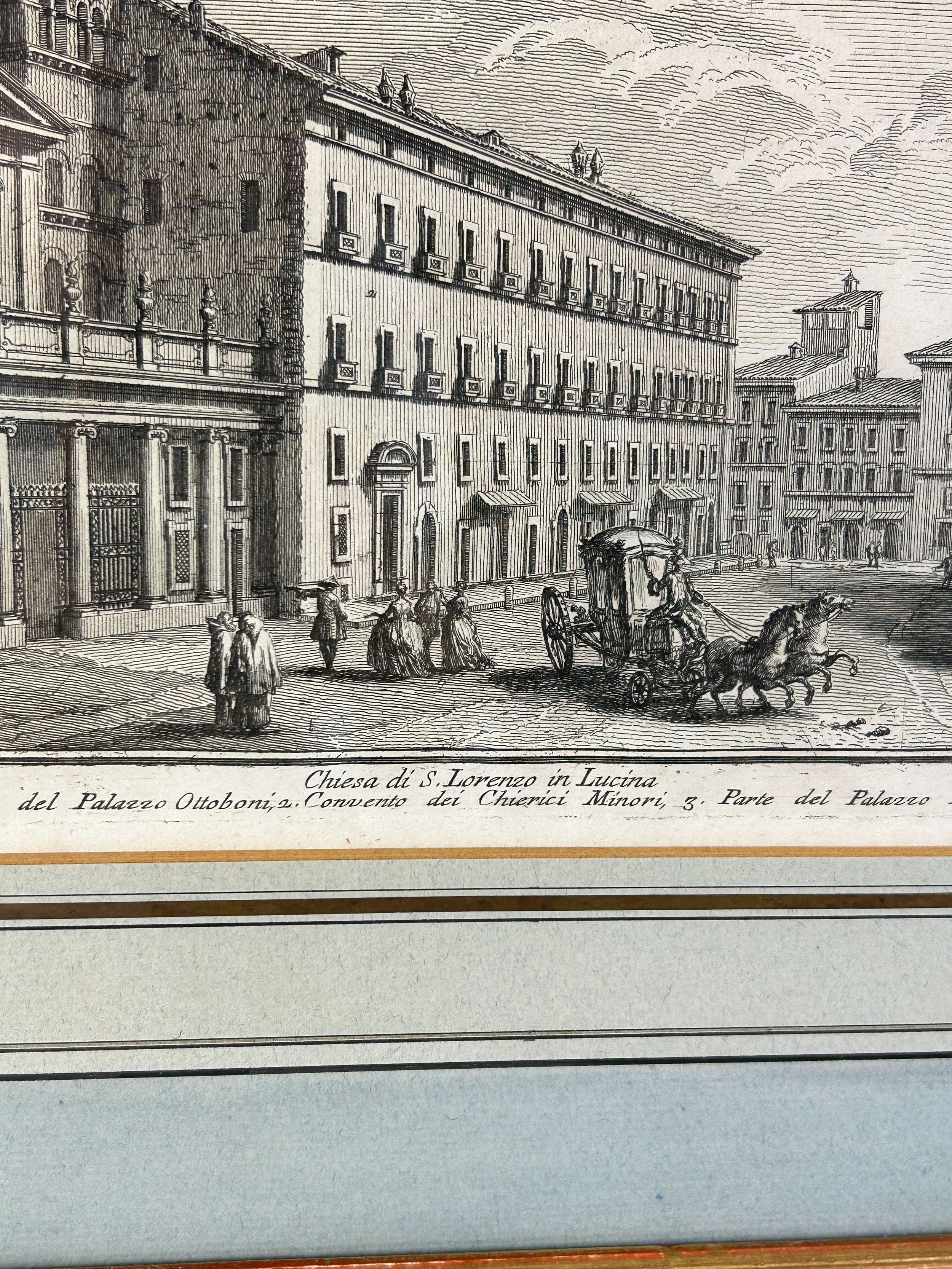 GIUSEPPE VASI (1710-1782) ENGRAVING 105 FROM 'VEDUTE DI ROMA', Christie’s stencil to verso 32cm x - Image 4 of 6