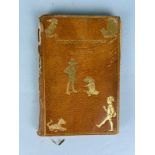 A.A. MILNE 'THE HOUSE AT POOH CORNER' FIRST EDITION BOOK 1928, Brown leather binding embossed with