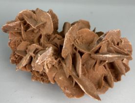 A LARGE AND DECORATIVE DESERT ROSE, 14cm h x 29cm w