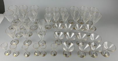 A LARGE COLLECTION OF VINTAGE JOSEPHINEHUITTE CRYSTAL GLASSWARE (Qty) All with original boxes.