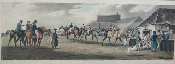 AFTER HENRY THOMAS ALKEN (1785-1851) TWO COLOURED ENGRAVINGS BY THOMAS SUTHERLAND: 'Weighing at