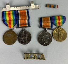 A COLLECTION OF FOUR MEDALS AWARDED TO J.F. SAUNDERS, To include the award for 'The great War for