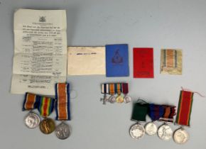 A COLLECTION OF WWI MEDALS AWARDED TO H J MUNNIK SOUTH AFRICAN INFANTRY, AS WELL AS MEDALS AWARDED