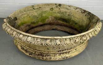 ROYAL INTEREST: A VICTORIAN COADE STONE PLANTER CIRCA 1860'S ACQUIRED FROM VICTORIAN MANSION ON THE