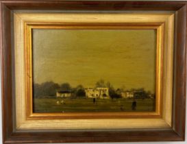 WIMBLEDON INTEREST: EDWARD DAWSON (1941-91) OIL PAINTING ON CANVAS OF WIMBLEDON COMMON, From the