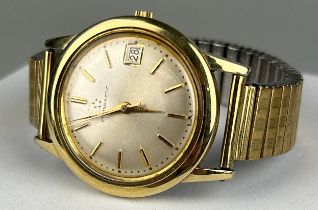 AN ETERNOMATIC WRISTWATCH WITH ROLLED GOLD FIXOFLEX STRAP