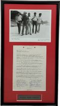 A MUSIC CONTRACT FROM 'THE STYLISTICS' GROUP FOR 'MIDNIGHT SPECIAL', With photo and signed by the
